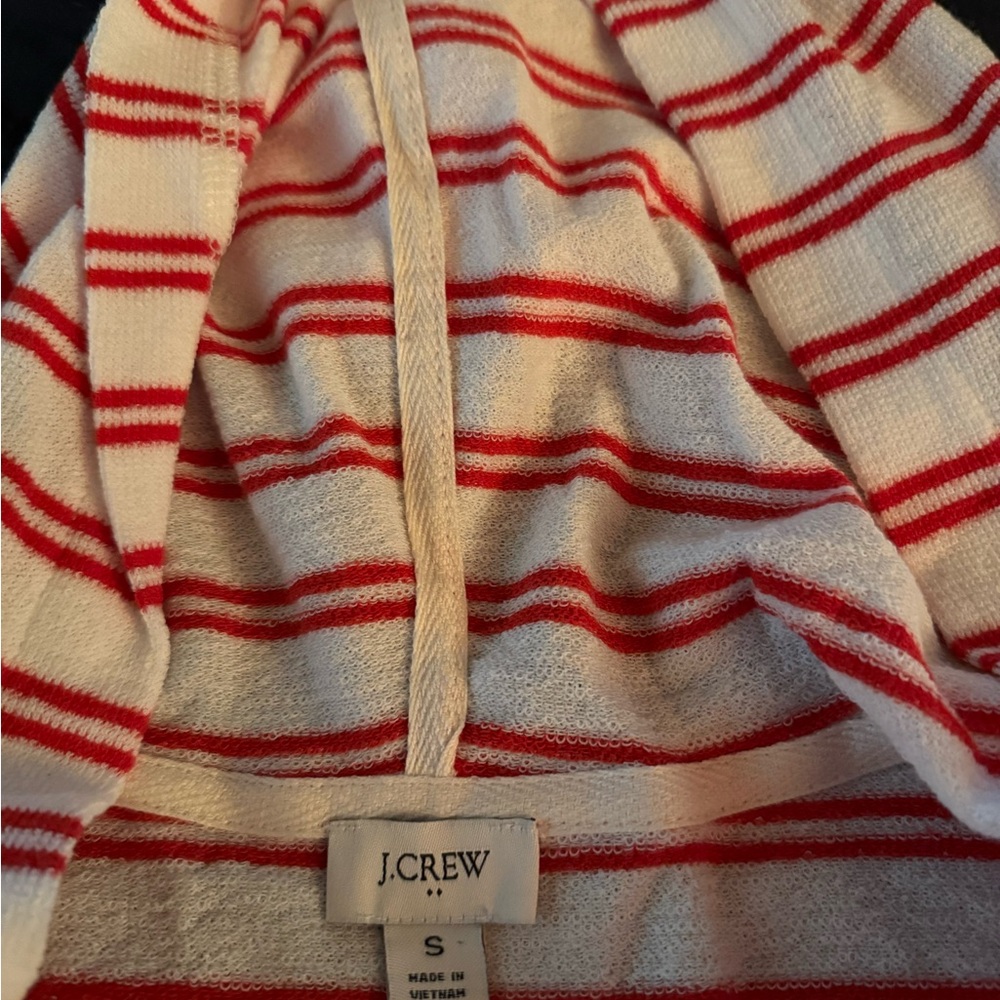 J.Crew Striped Lightweight Hoodie French Terry. Perfect condition! - Picture 3 of 3